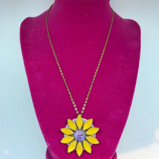 Elisabetta Ricciardi Yellow Flower Necklace