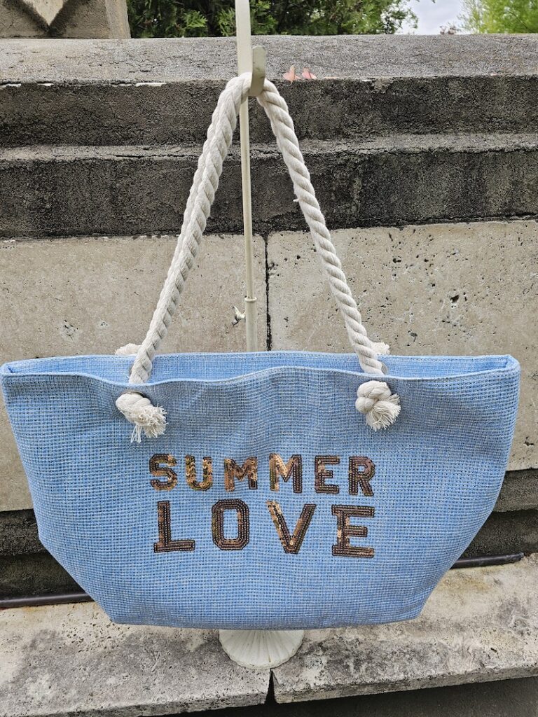 Beach bag blue