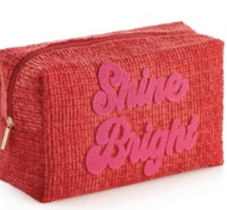 "SHINE BRIGHT" ZIP POUCH